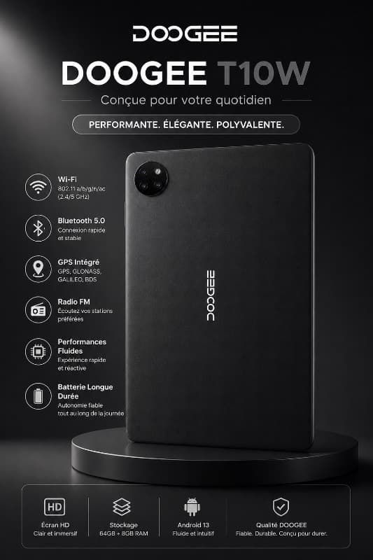Doogee T10W 4+5-128Gb Noir