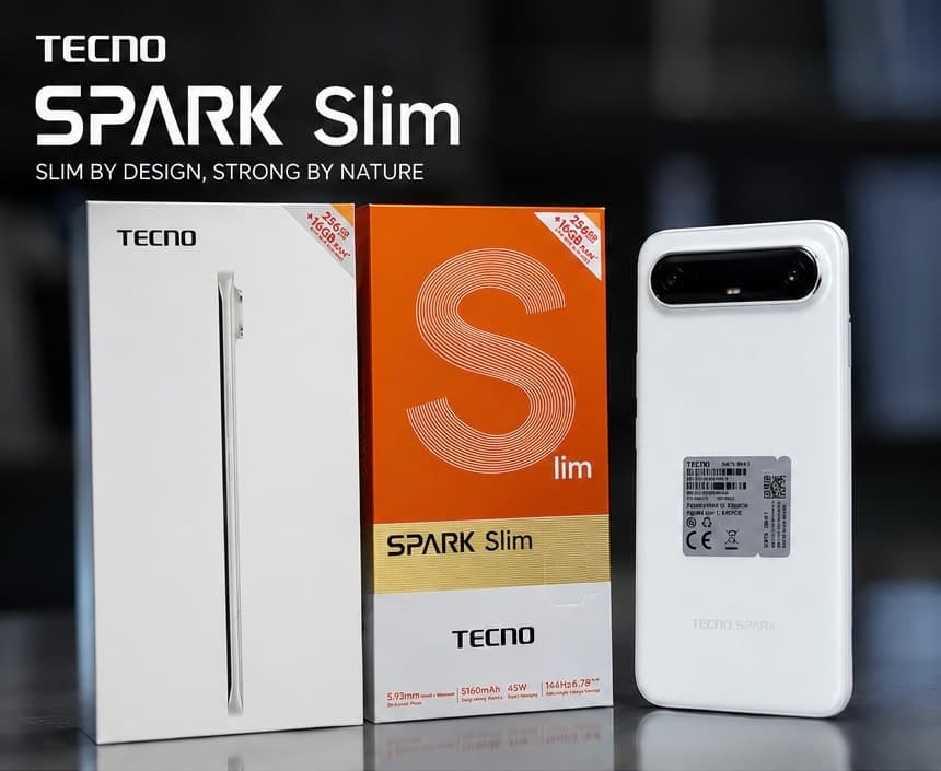 Tecno Spark Slim 8+8-256Gb Blanc