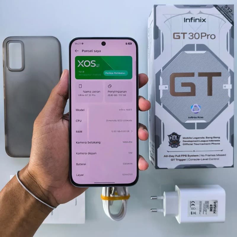 Infinix Gt30-Pro 12+12-256Gb Blanc